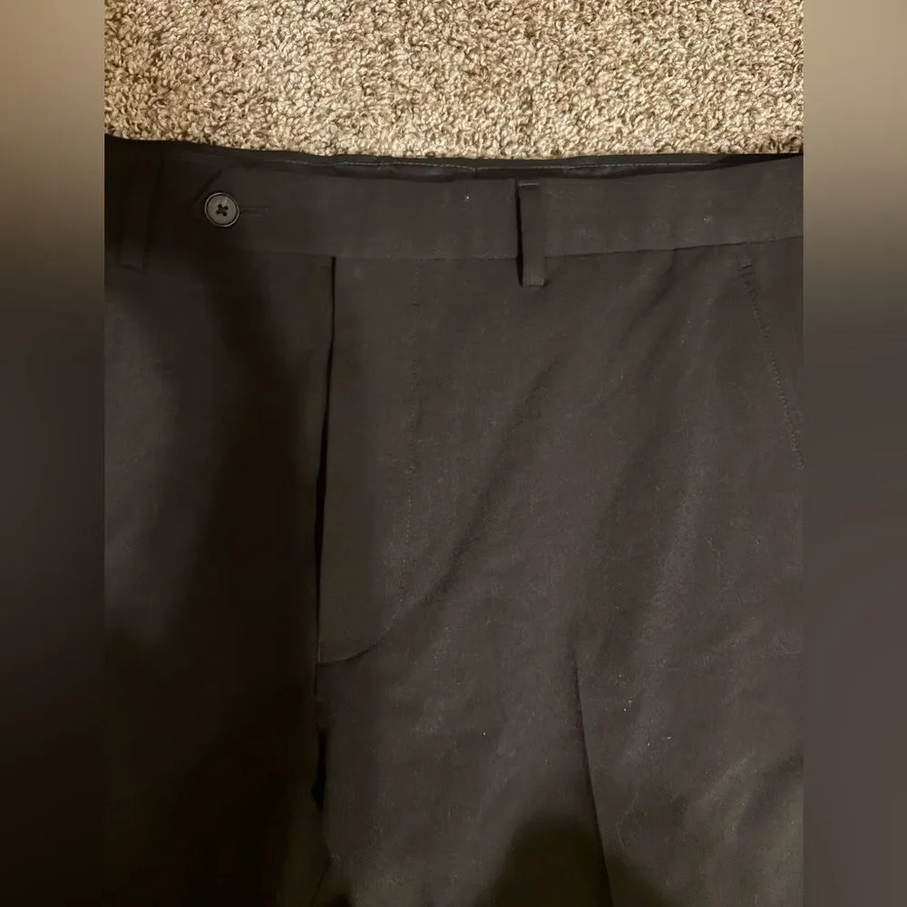 NAUTICA Men’s Dress Pants Size 36x32 | Black | Modern Fit | Bi-Stretch Fabric